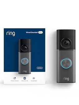 Ring Wired Doorbell Pro (newest Model), Home or Business Security, Retinal 4k With Wide-Angle Video, 10x Enhanced Zoom, and Low-Light Sight, Deep Silver