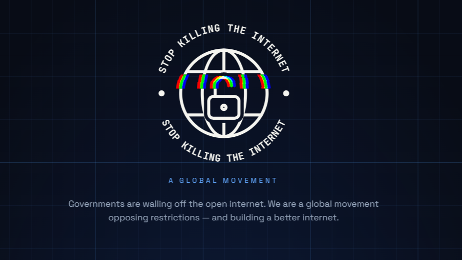 Stop Killing The Internet's campaign logo