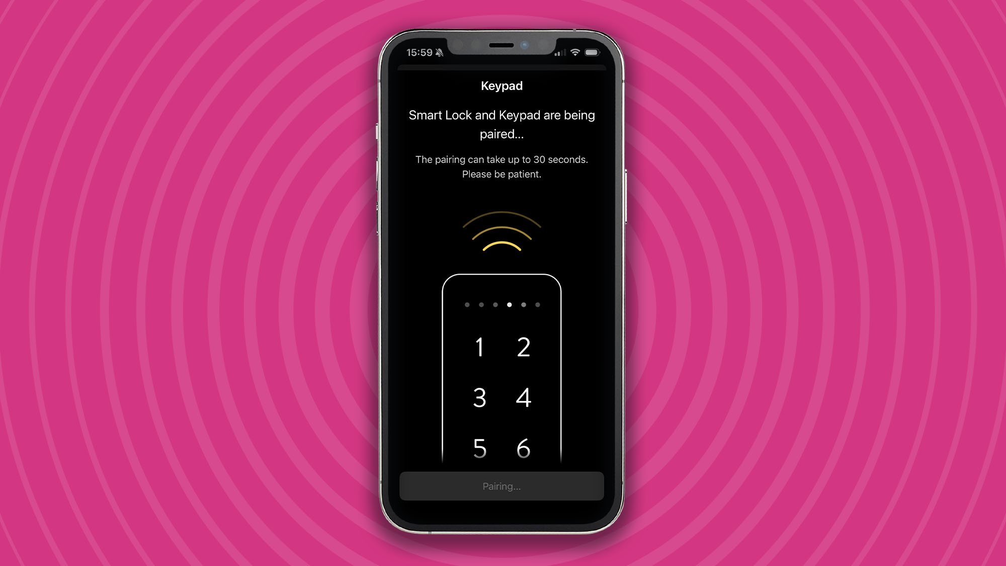 Keypad setup for Ultion Nuki smart lock in mobile app