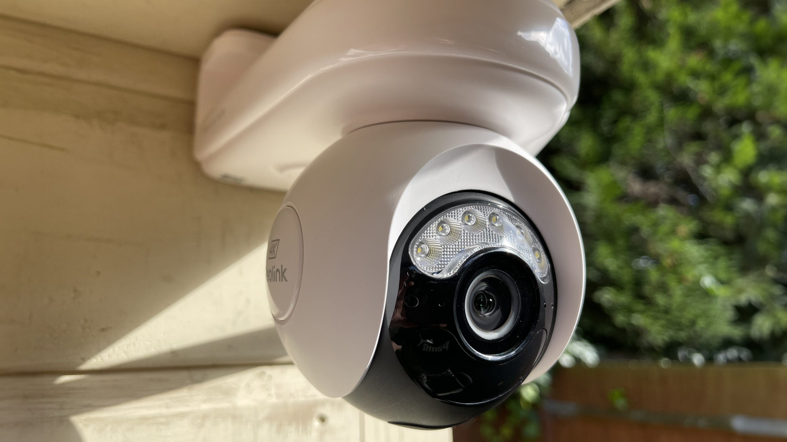 Reolink Altas security camera mounted outdoors