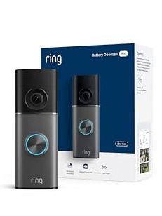 Ring Battery Doorbell Pro (newest Model), Retinal 4k With Wide-Angle Video, Up to 10x Enhanced Zoom, Night Vision, and Quick Release Ultra Battery Pack, Deep Silver