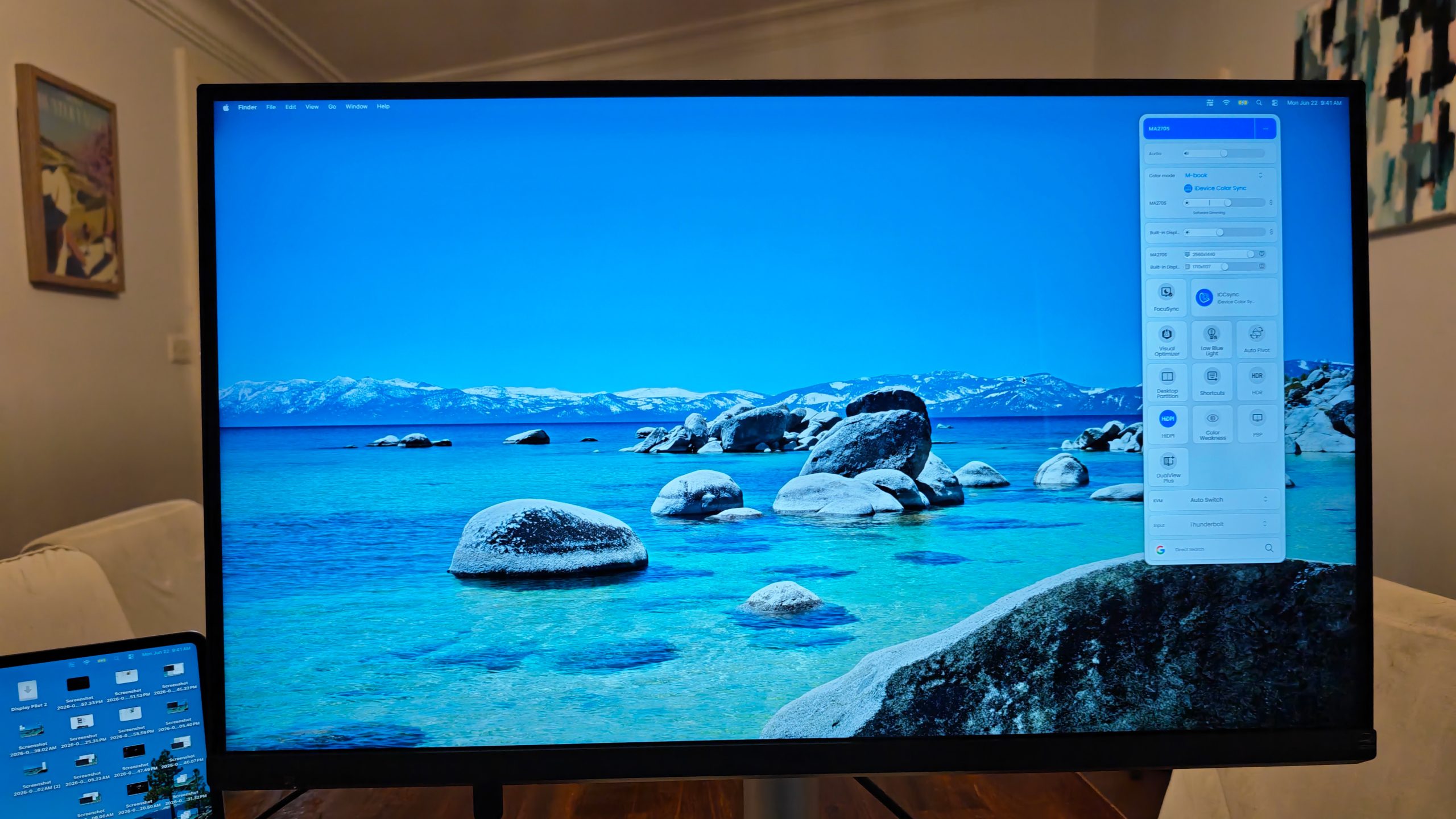 BenQ MA270S monitor display up close