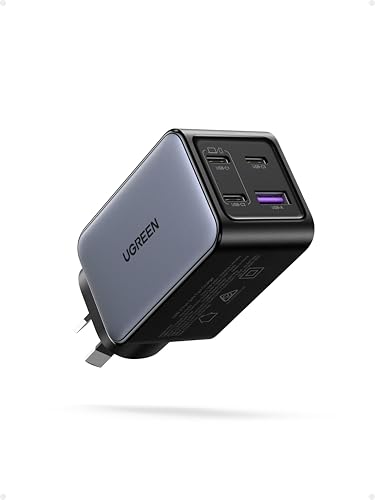 Ugreen 65w Usb C Charger 4 Ports Nexode Gan Ii Fast Charging Block, Pd3.0 Compact Power Adapter Au Plug for Iphone 17 Pro Max/16/15, Ipad, Galaxy S26 Ultra (pps 45w), Pixel 10/9, Macbook Pro, Dell Xps