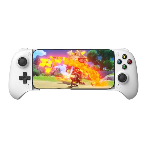 8bitdo Ultimate Mobile Gaming Controller for Android Devices, Bluetooth Mobile Game Controller With Hall Effect Joysticks and Hall Triggers (white)