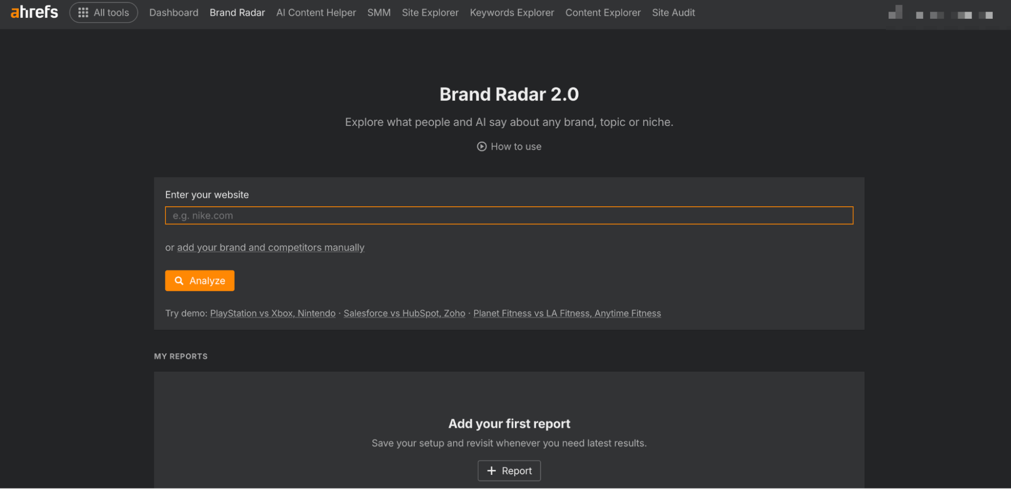 ahrefs brand radar 2.0