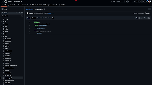 Docker screenshot